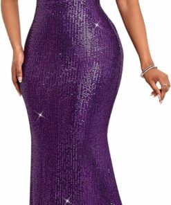 Purple Evening Gown Formal Dress EA76