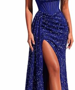 Royal Blue Evening Gowns Formal Dress EA95