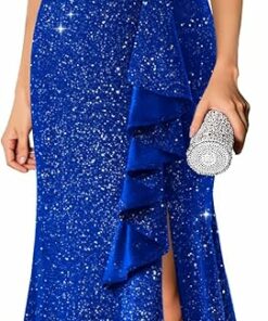 Royal Blue Sparkly Prom Dress EA62