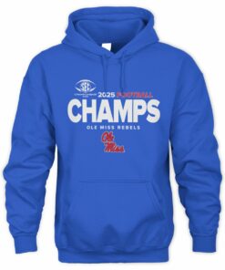 SEC Champs 2025 Ole Miss Rebels Football Logo Sweatshirt Hoodie