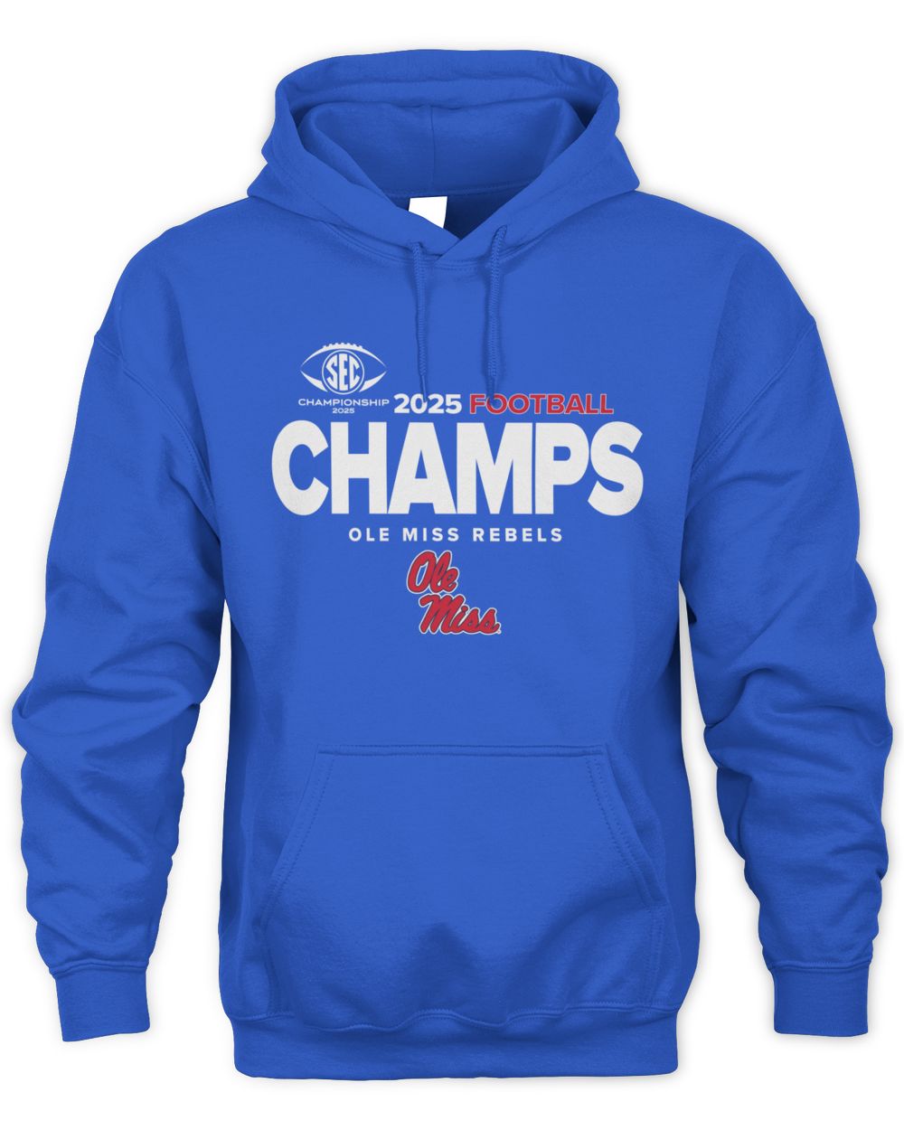 SEC Champs 2025 Ole Miss Rebels Football Logo Sweatshirt Hoodie