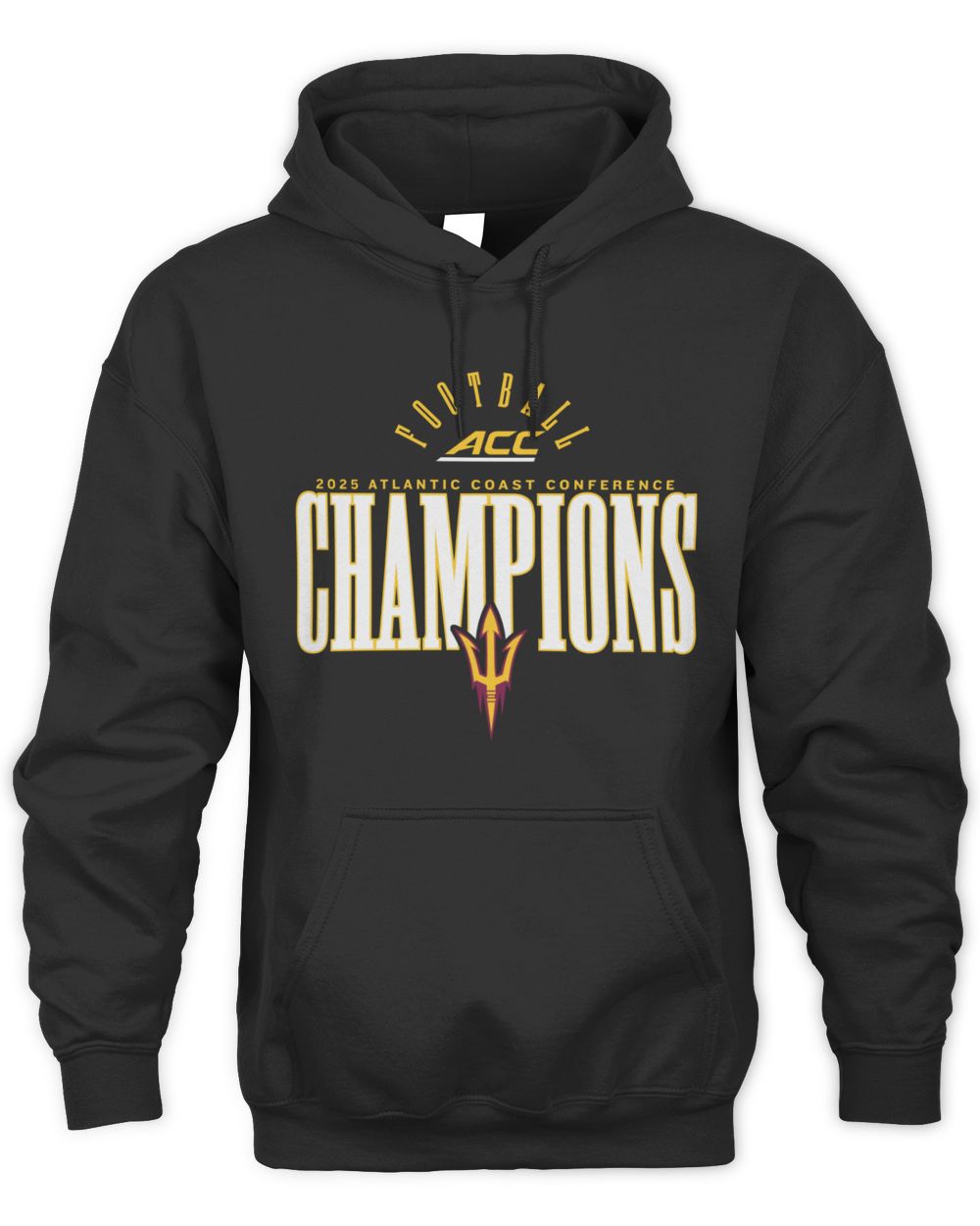 Arizona State Sun Devils 2025 ACC Football Conference Champions NCAA Hoodie