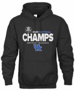 SEC Champs 2025 Kentucky Wildcats Football Logo Sweatshirt Hoodie