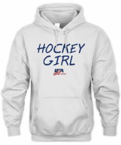 Usa Hockey Merch Youth USA Hockey Hockey Girl Official Hoodie