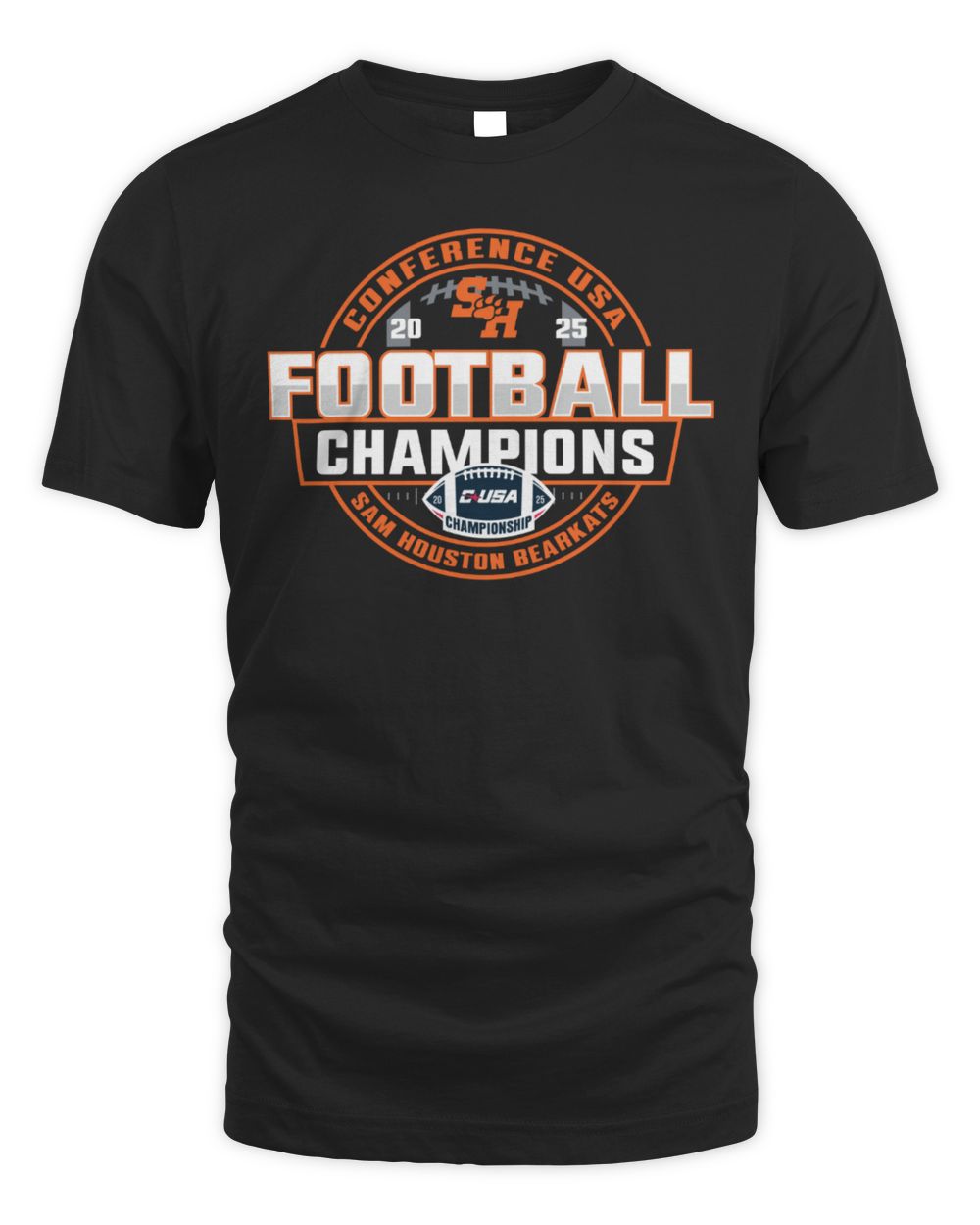 Sam Houston Bearkats Conference USA Football Champions 2025 T-Shirt