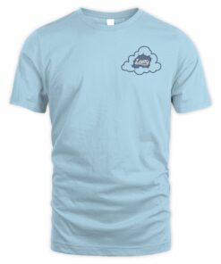 Levity Shop Eye Of The Storm V1 Faded Powder Blue Tee Shirt