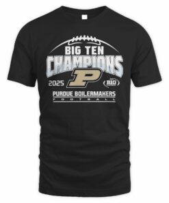 Purdue Boilermakers Football 2025 Big Ten Champions College Team T-Shirt