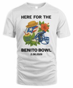Benito Bowl Shop Puerto Rican Football Helmet Long Sleeve Tee Shirt