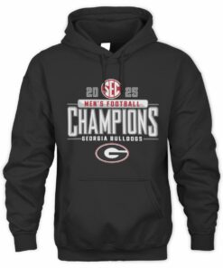 SEC Football Champions 2025 Georgia Bulldogs Logo Hoodie