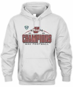 2025 Massachusetts Minutemen MAC Football Champs Official Hoodie
