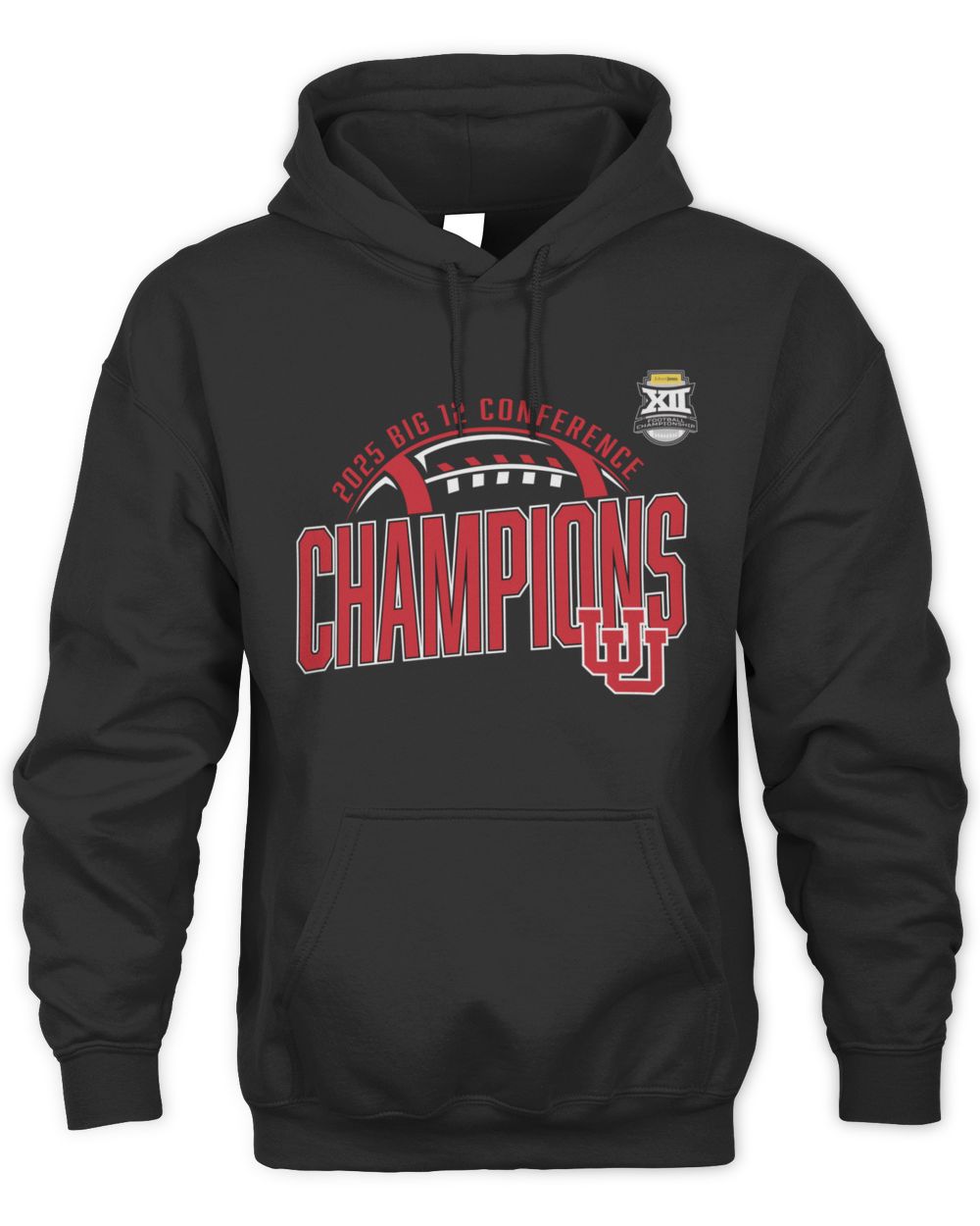 NCAA Shop Utah Utes Big 12 Conference Football 2025 Champions Hoodie