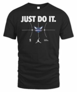 NBA Shop Charlotte HornetsJust Do It T-Shirt Black