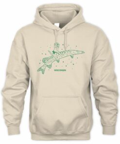 Gary Riding Musky State Fish Wisconsin Hoodie
