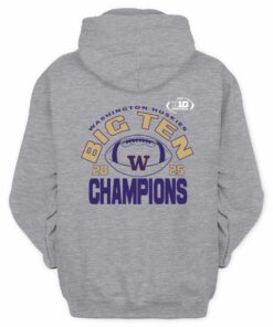 Big Ten Football Champions 2025 Washington Huskies Official Fan Hoodie