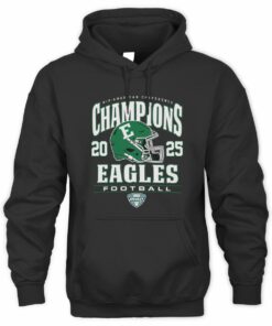 Champions 2025 Eastern Michigan Eagles Helmet Mid-American Conference Hoodie