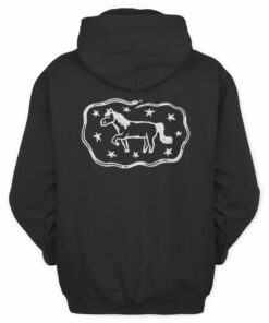 Medium Build Merch High Horse Pullover Black Hoodie