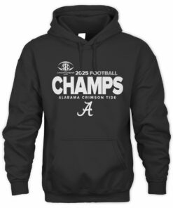 SEC Champs 2025 Alabama Crimson Tide Football Logo Sweatshirt Hoodie