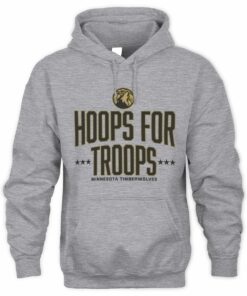 Hoops For Troops Minnesota Timberwolves Team Spirit Basketball Hoodie