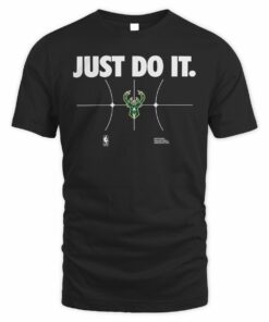 Milwaukee Bucks Just Do It T-Shirt Black