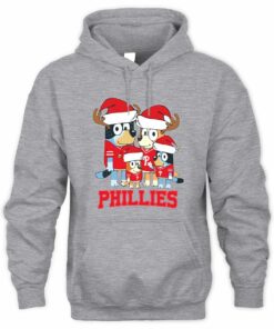 Philadelphia Phillies Family Christmas Santa Hat Cute Baseball Hoodie