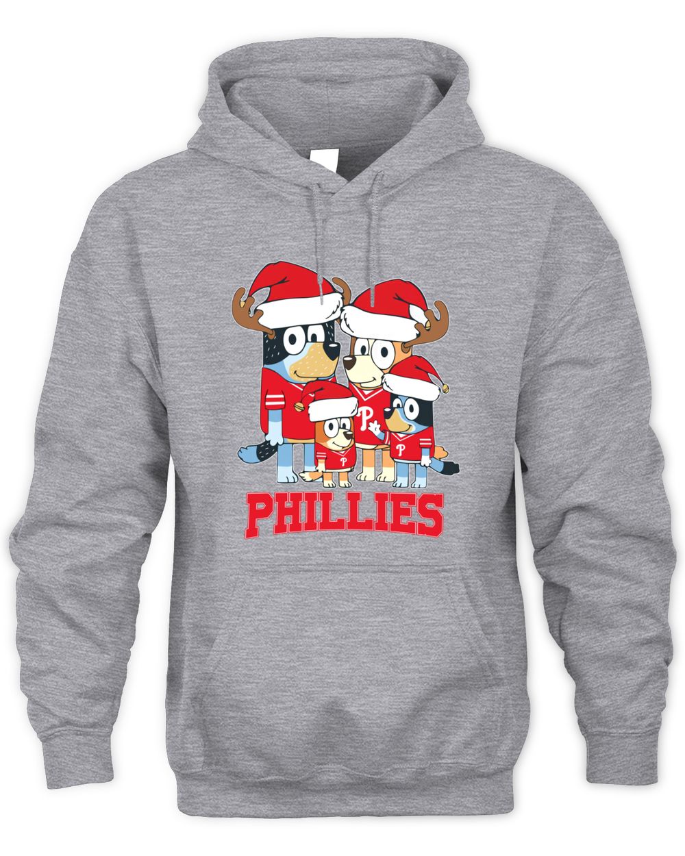 Philadelphia Phillies Family Christmas Santa Hat Cute Baseball Hoodie