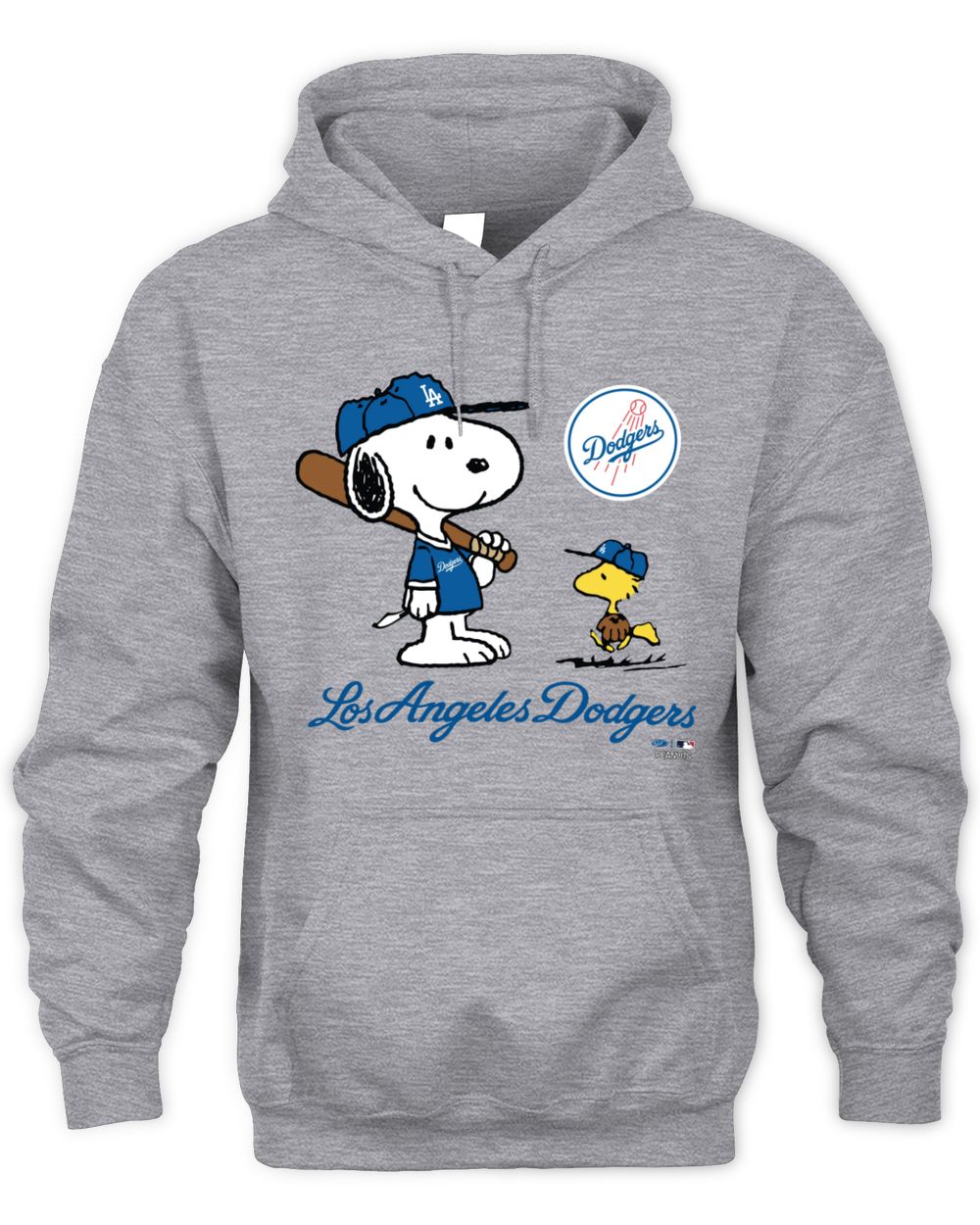 Los Angeles Dodgers MLB Snoopy Woodstock Crossover Hoodie