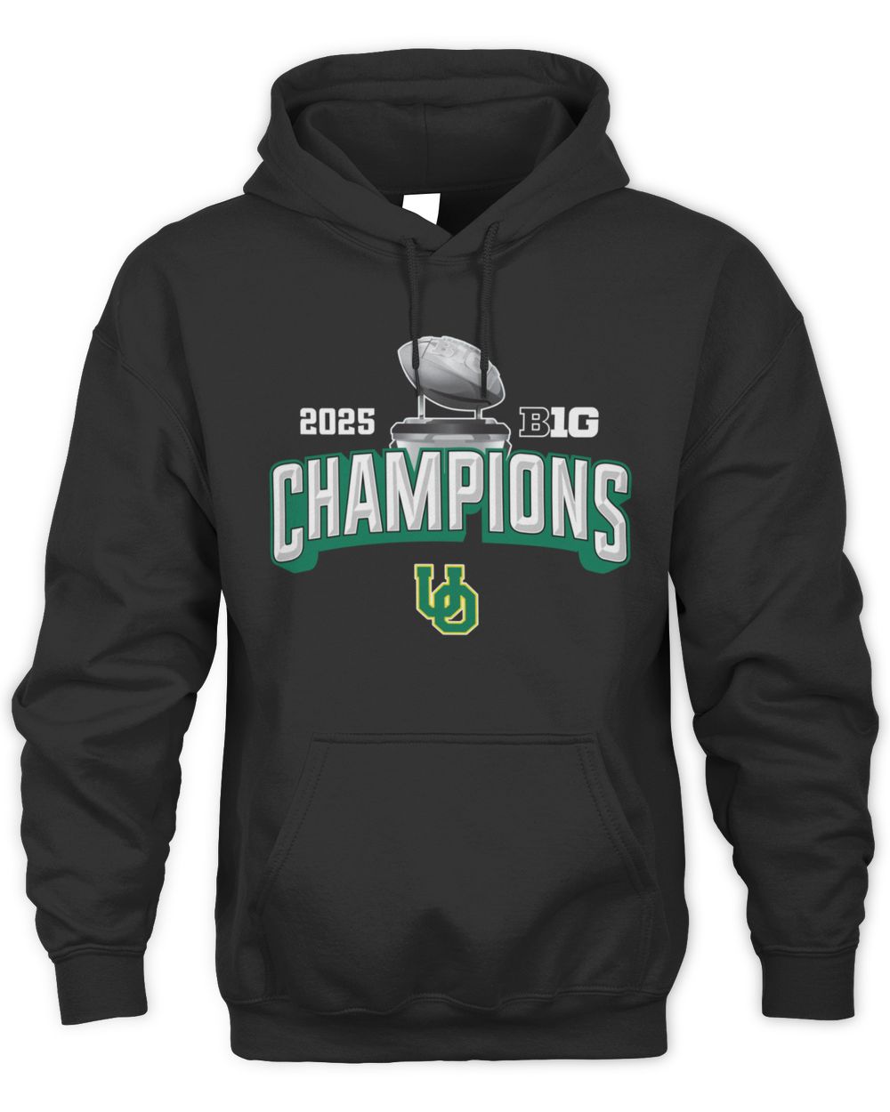 2025 Big Ten Football Champions Oregon Ducks College Event Hoodie