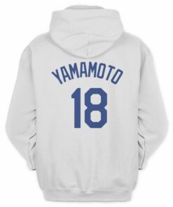 Yamamoto Dodgers LA Manga Art Character Hoodie