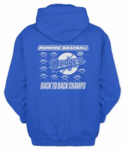 Dodgers 2025 Back To Back World Champions Micro Drop Hoodie