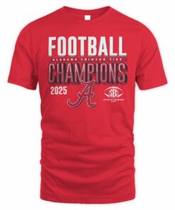 Official Alabama Crimson Tide 2025 SEC Football Champions T-Shirt