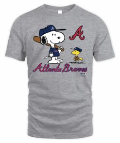 Atlanta Braves Snoopy Peanuts Baseball Character Shirt