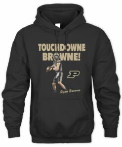 Touchdown Browne Purdue QB Ryan Browne Graphic Hoodie