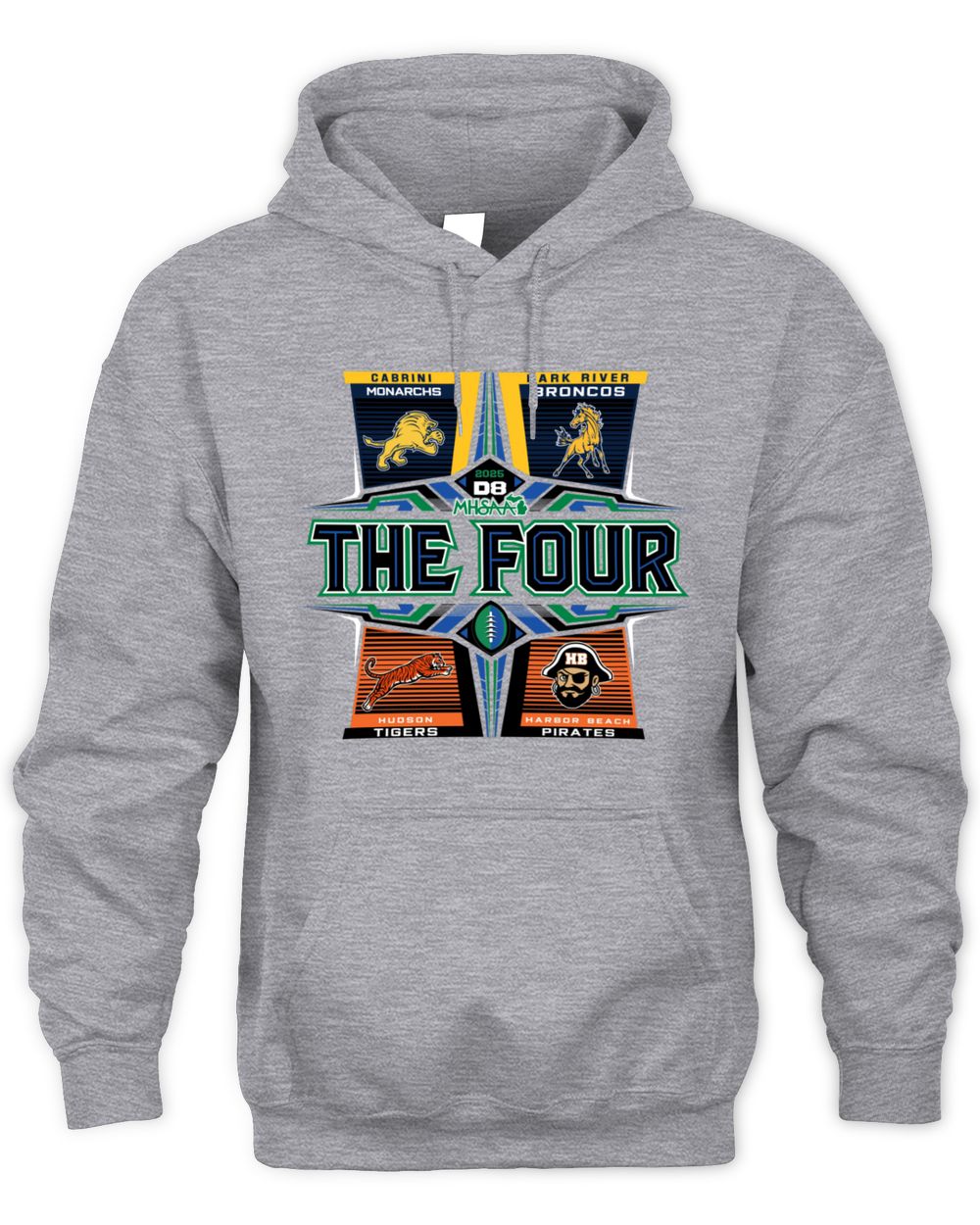 MHSAA Football D8 The Four 2025 Playoffs Hoodie
