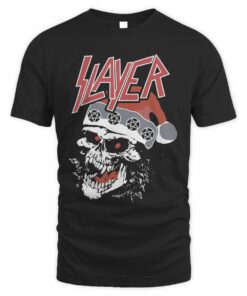 Slayer Merch Laughing Skull Holiday T-Shirt