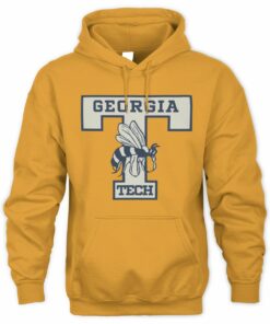 Georgia Tech Yellow Jackets Official Vault T Logo Vintage Hoodie