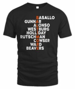 Baltimore Baseball Names 2026 T Shirt