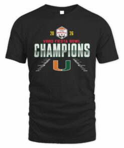 Miami Hurricanes 2026 Vrbo Fiesta Bowl Champions Shirt