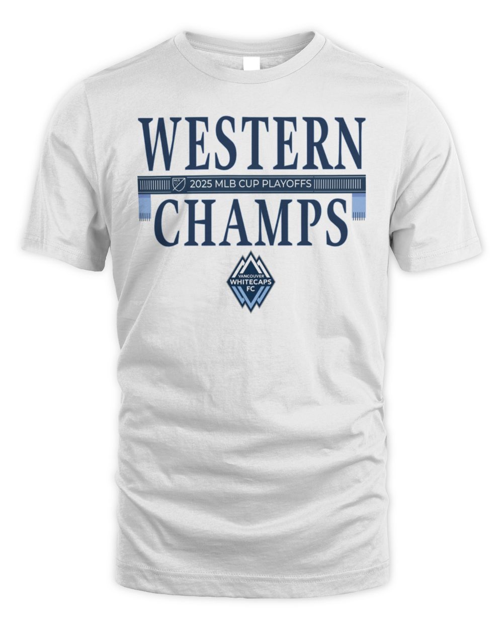 Vancouver Whitecaps FC 2025 MLS Western Conference Champions Locker Room Shirt