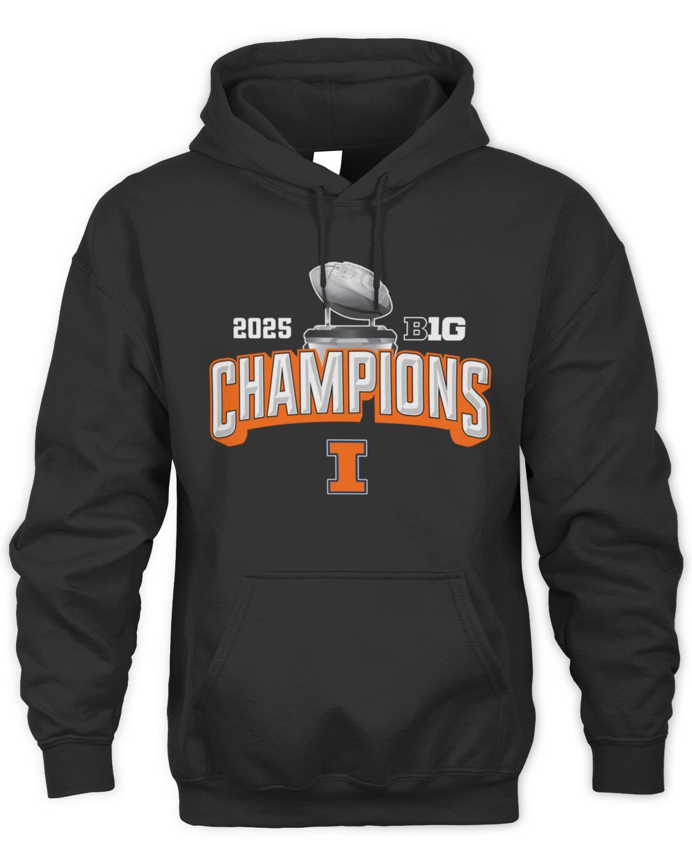 2025 Big Ten Football Champions Illinois Fighting Illini College Event Hoodie