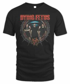 Shop Dying Fetus Merch Dying Fetus Spike Circle T-Shirt