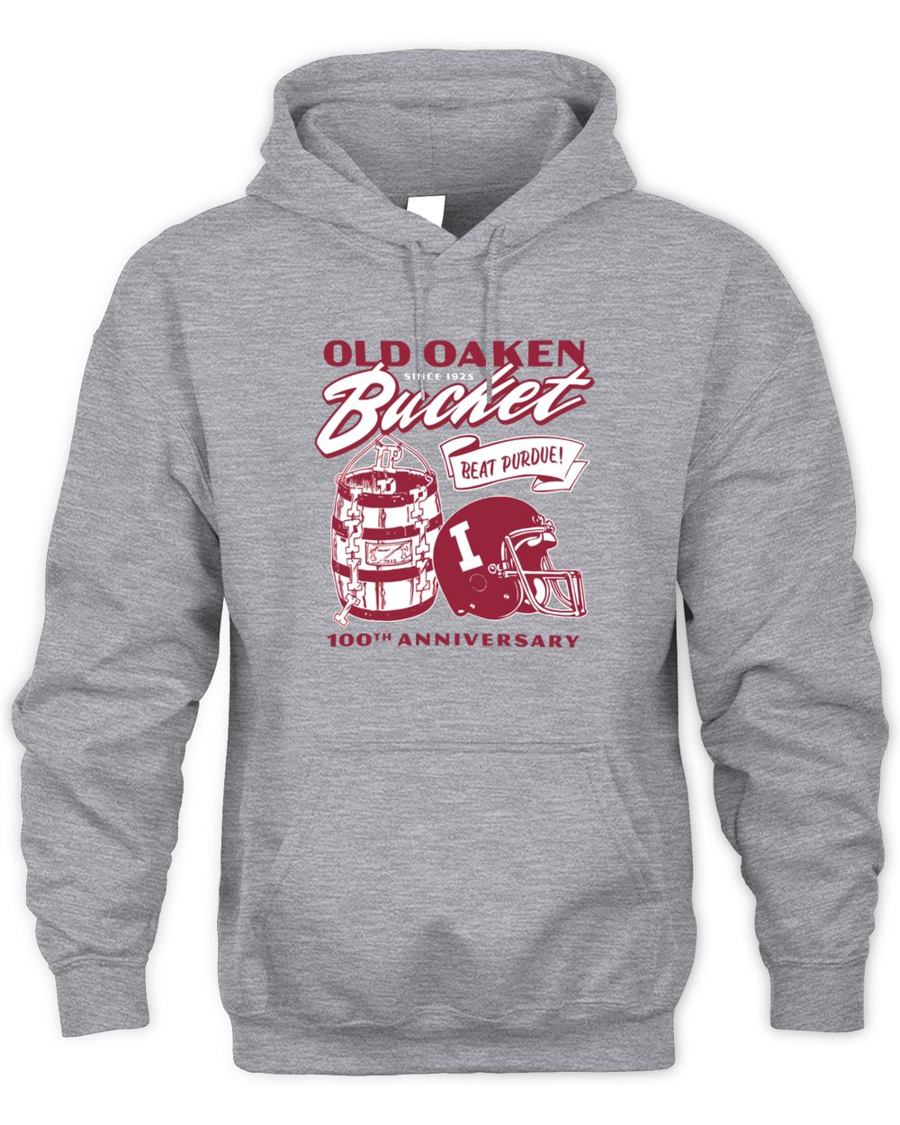 Indiana Hoosiers 100th Anniversary Bucket Game Hoodie