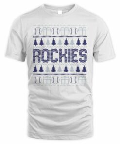 Colorado Rockies Baseball Christmas Ugly Sweater T-Shirt