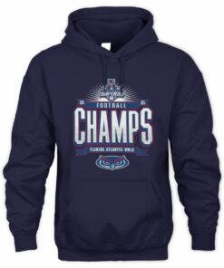 American Athletic Conference Football Champions 2025 Florida Atlantic Owls Hoodie