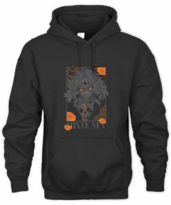 MixteNex Calavera Festival Skull Orange Graphic Hoodie