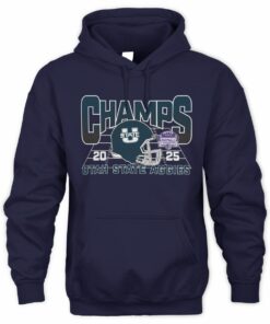 Utah State Aggies 2025 Football Helmet Mountain West Champs Hoodie