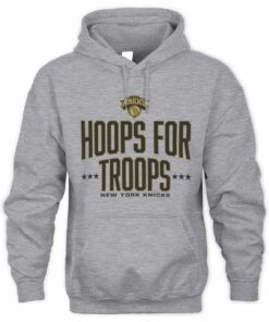 Hoops For Troops New York Knicks Team Spirit Basketball Hoodie