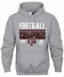 SEC Champions 2025 Texas A&M Aggies Football Graphic Hoodie