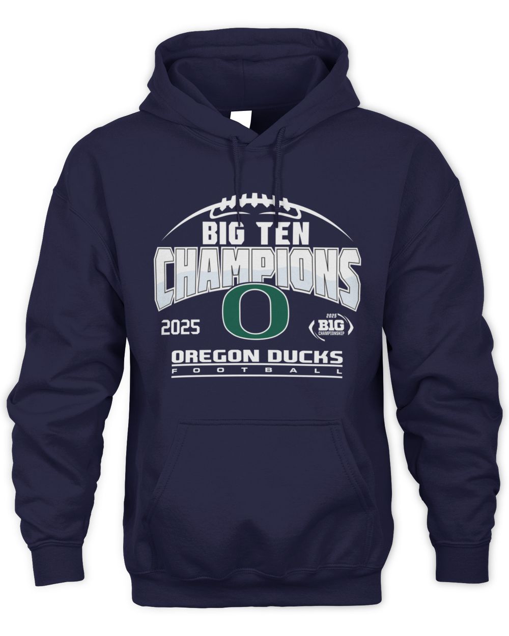 Oregon Ducks Big Ten Champions 2025 Football Official Hoodie
