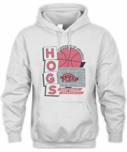 Arkansas Razorbacks NCAA Faded Basketball Court Hoodie