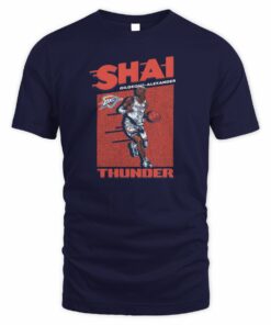Okc Thunder Shai Gilgeous-Alexander Action T-Shirt